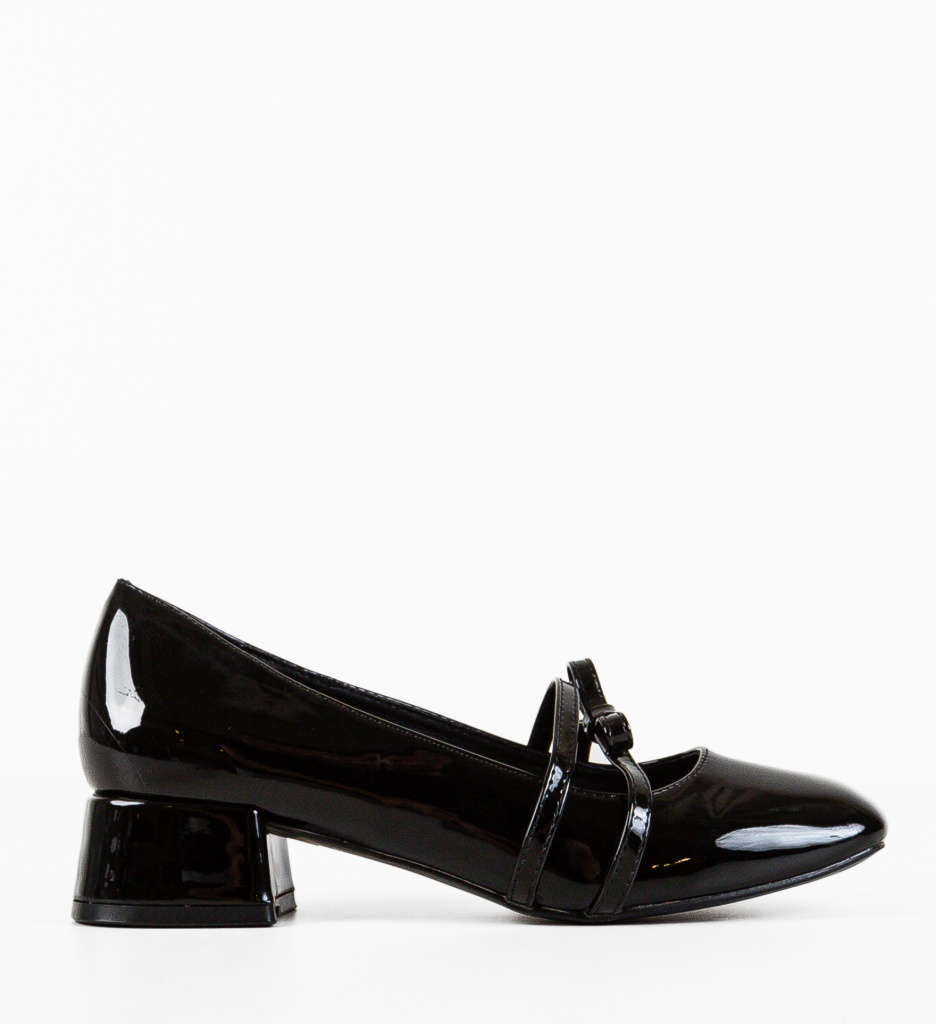 Pantofi Dama Tospe Negri | Eleganță și Stil - imagine 5