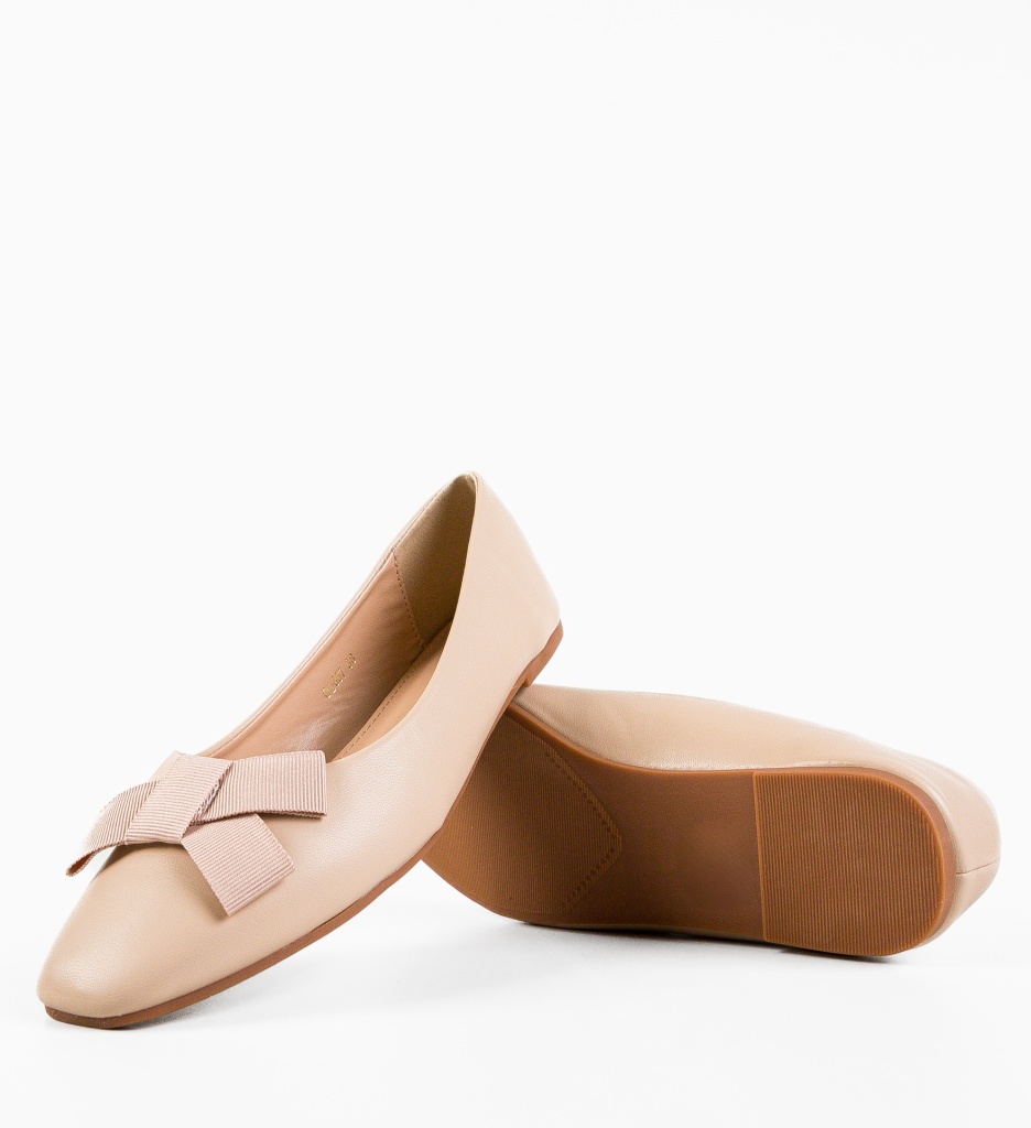 Balerini Dama Kiprolos Bej - Confort Casual - imagine 7
