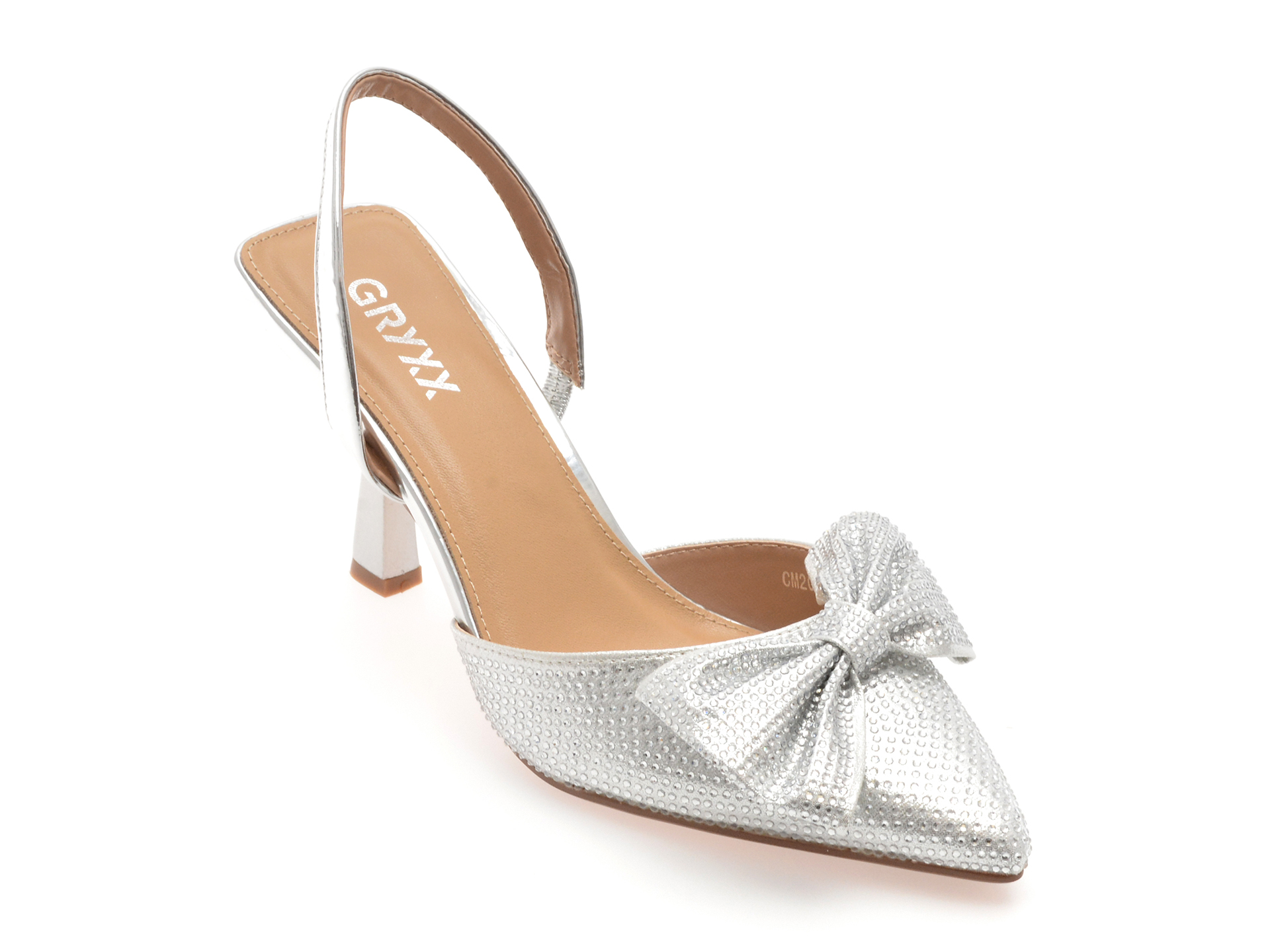 Pantofi eleganti GRYXX argintii - Stil rafinat