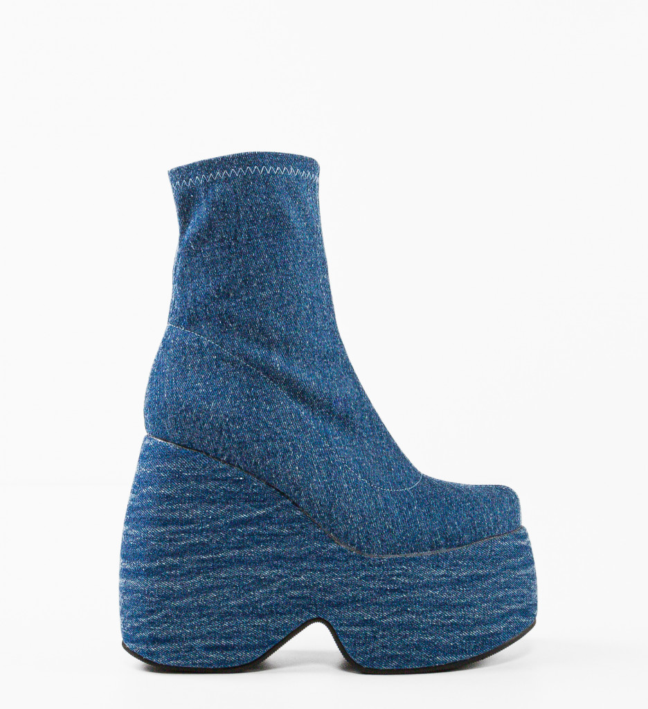 Botine Dama Stelar Albastre - Eleganță și Stil - imagine 7