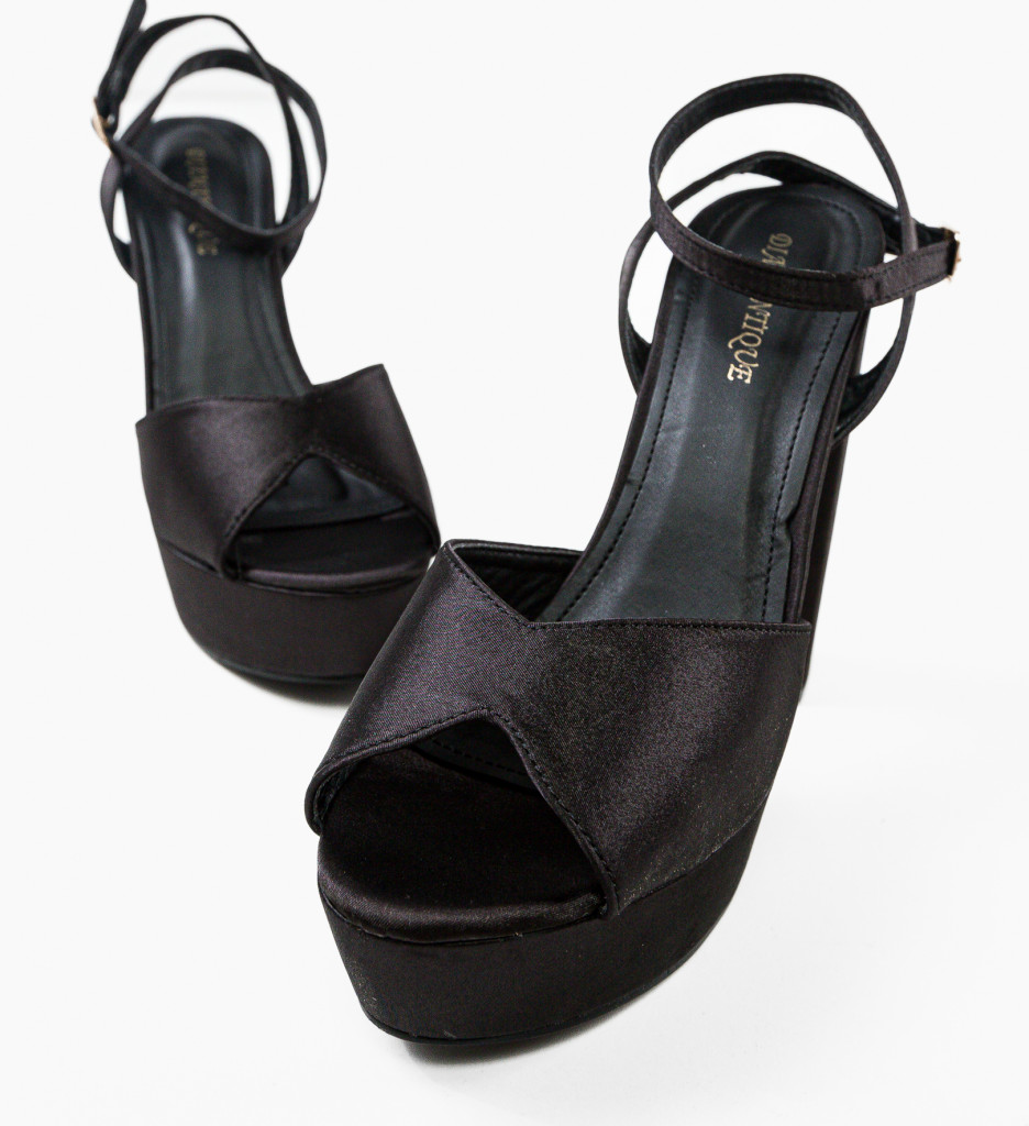 Sandale Toc Gustavo Negre | Eleganță Versatilă - imagine 7