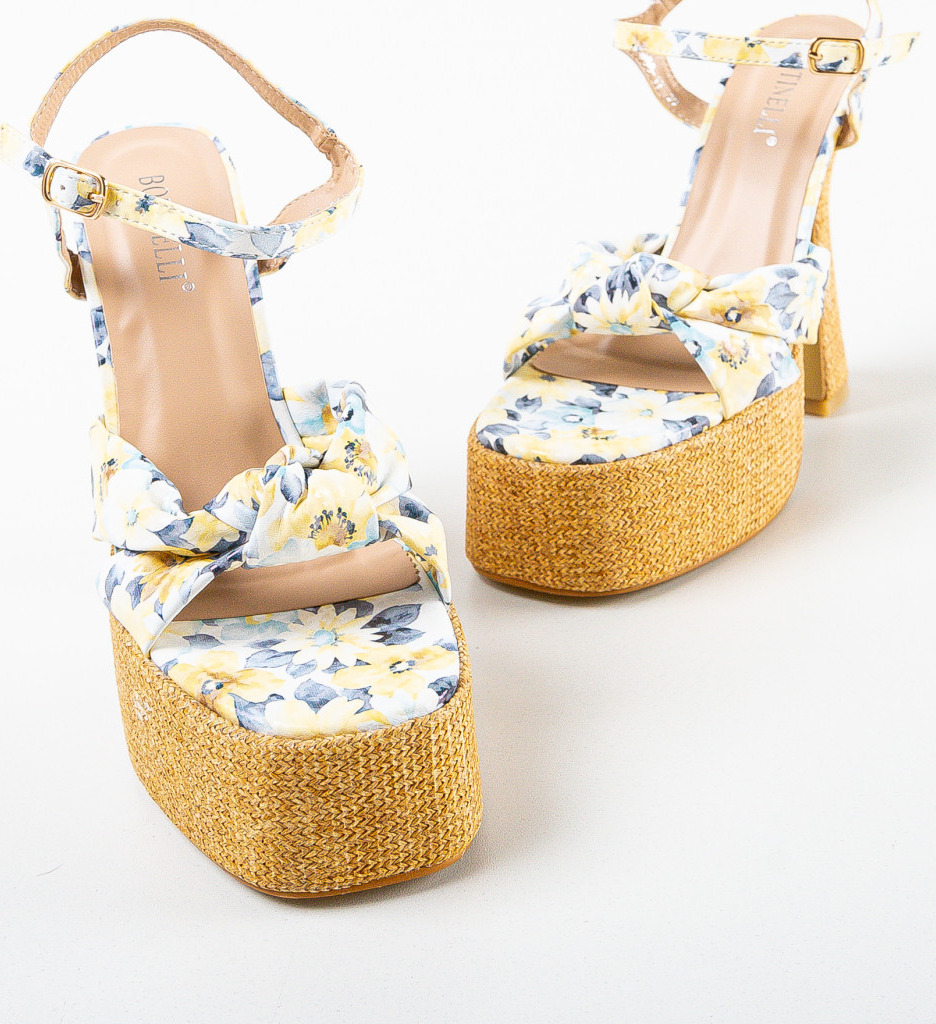 Sandale Dama Sisoe Galbene | Toc Elegant - imagine 7