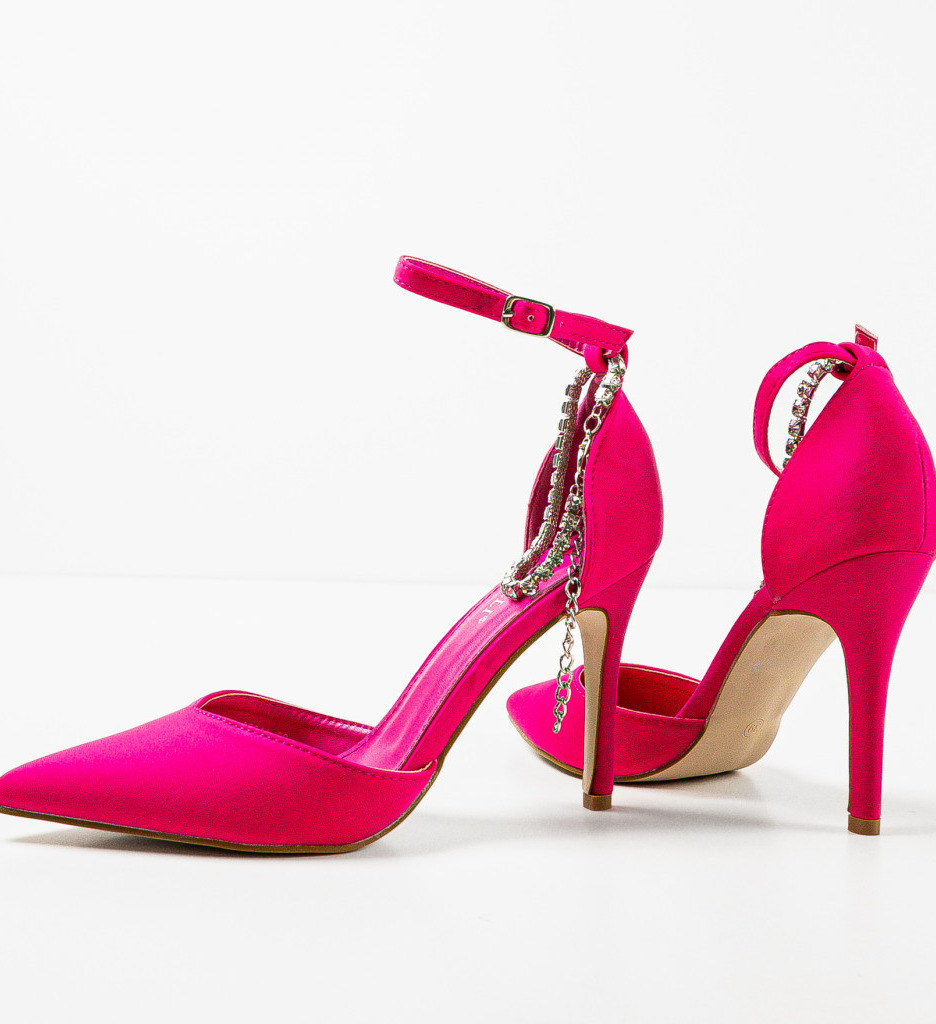 Pantofi Toc Kamiona Fuchsia | Stil și Rafinament - imagine 6