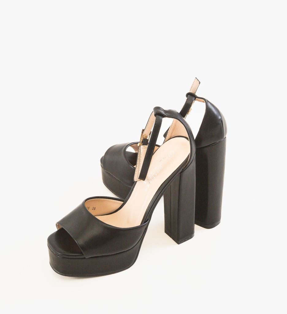 Sandale Toc Guzman Negre - Eleganță și Stil - imagine 5