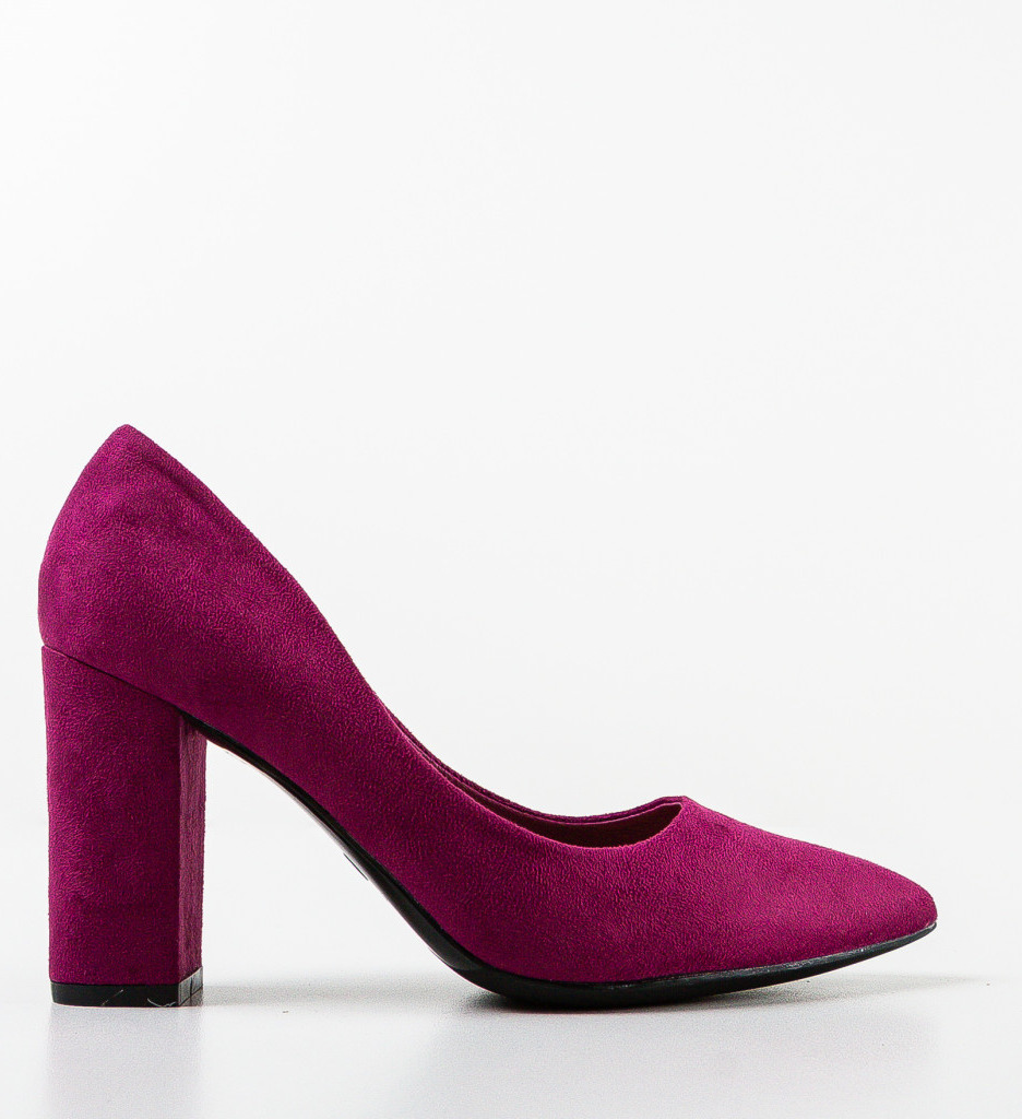 Pantofi Dodson Mov Eleganți cu Toc - imagine 4