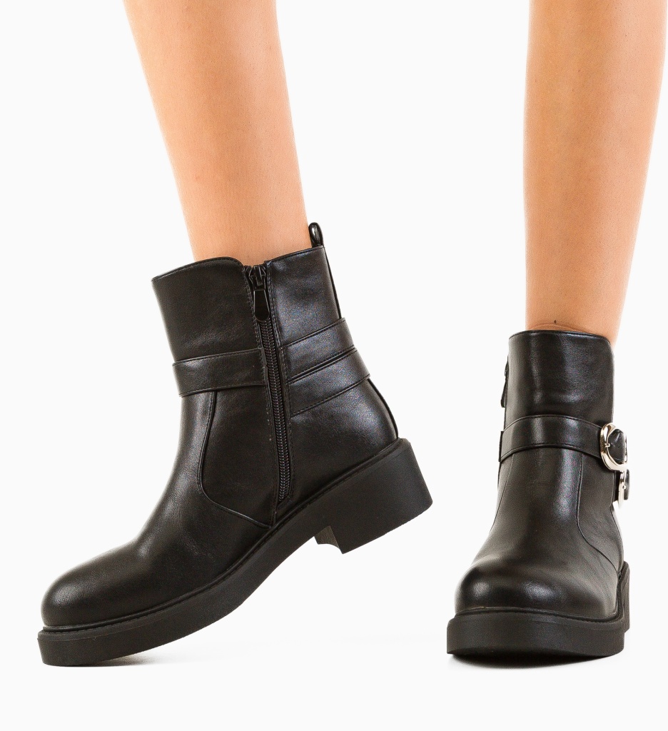 Ghete Dama Boursex Negre | Eleganță și Confort - imagine 2