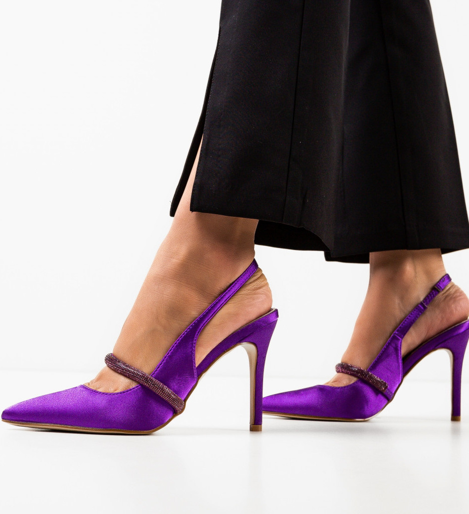 Pantofi Toc Calvin Mov - Eleganță Asigurată - imagine 3
