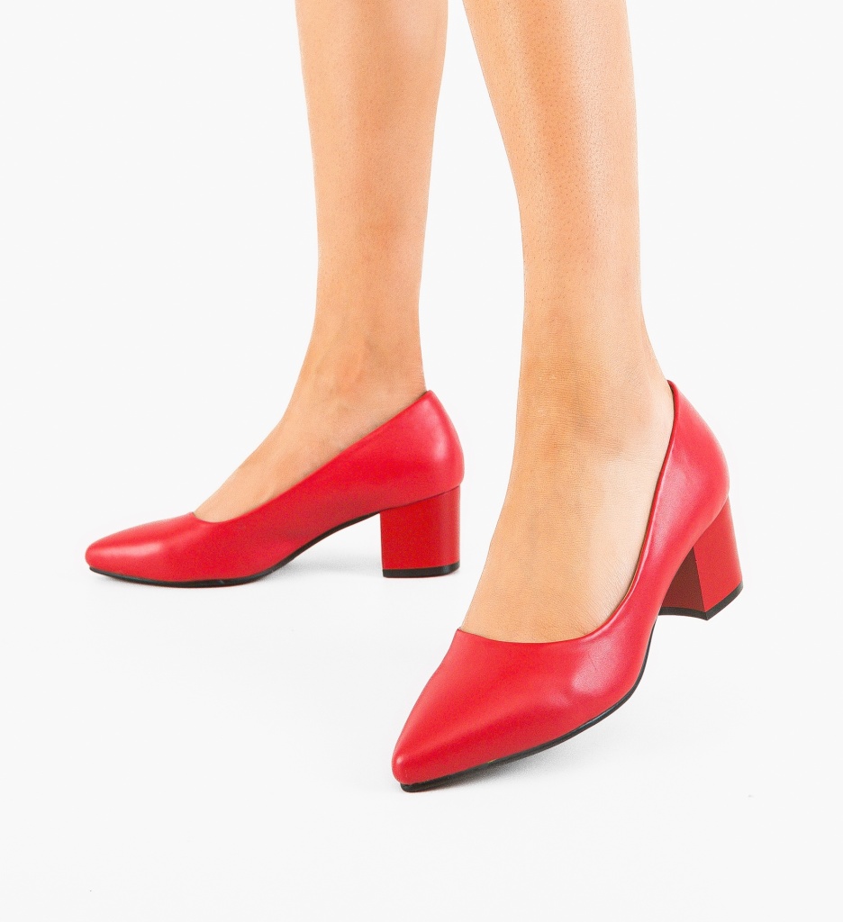 Pantofi Perkins Rosii - Eleganță și Stil - imagine 3