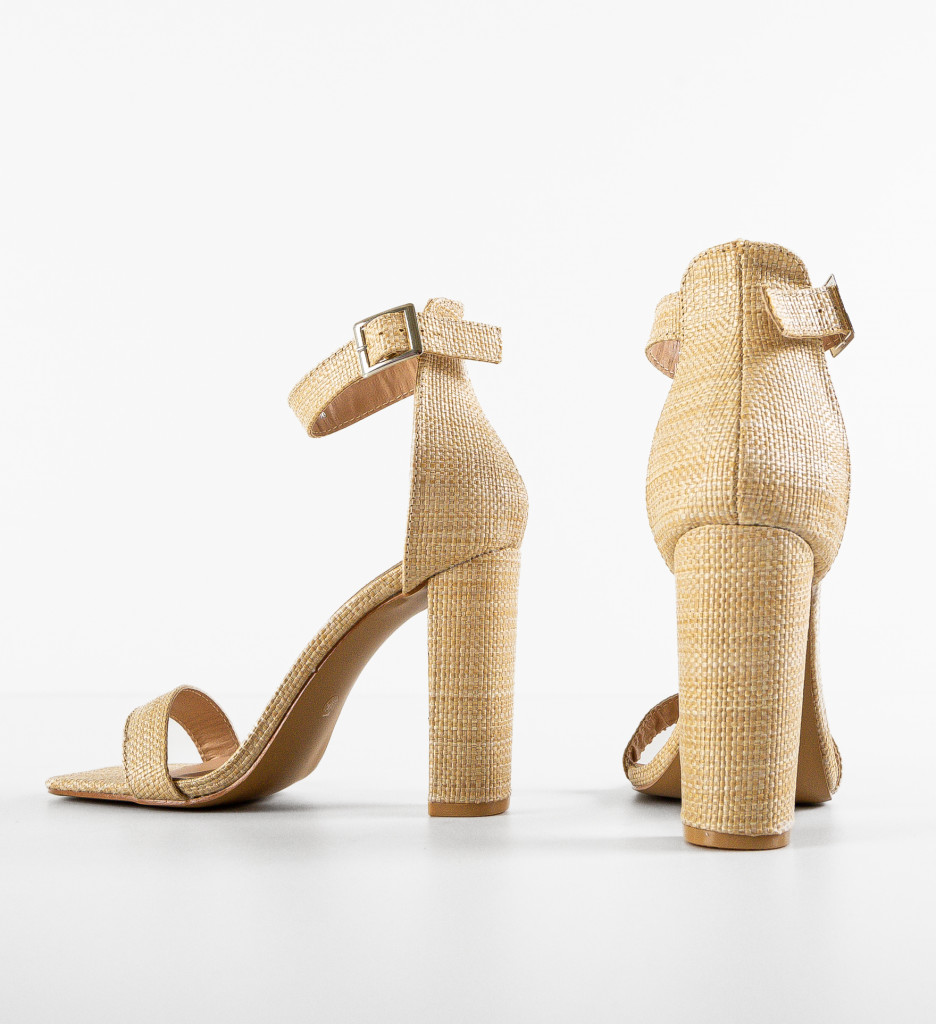 Sandale Puffy Bej | Eleganță și Confort - imagine 4