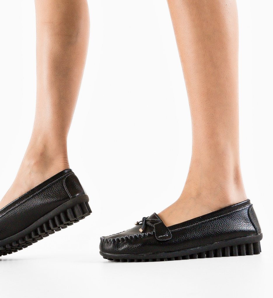 Pantofi Casual Zanetti Negri | Confort și Stil - imagine 3