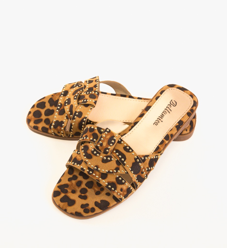 Papuci Dama Gentry Animal Print - Stil Exotic - imagine 5