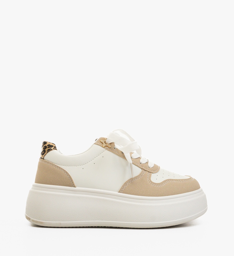 Sneakers Dama Halima Bej - Confort & Stil - imagine 4