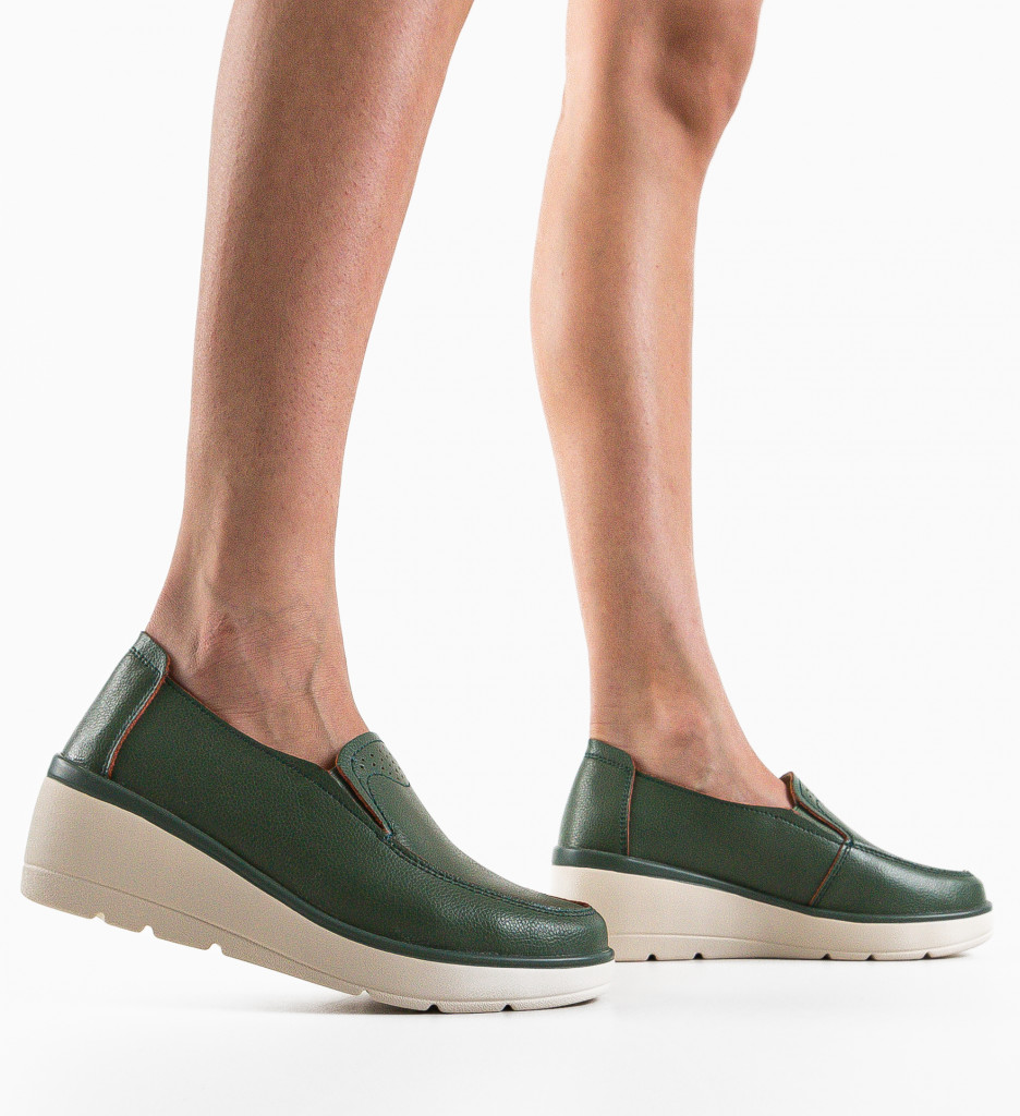 Pantofi Casual Sanam Verzi | Stil și Confort - imagine 3