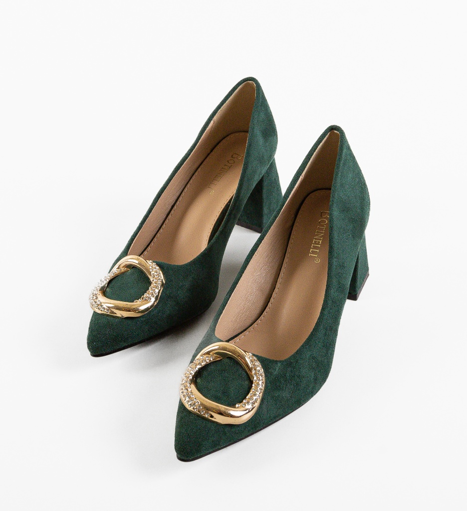 Pantofi Tillie Verzi cu Toc - Eleganță și Stil - imagine 6
