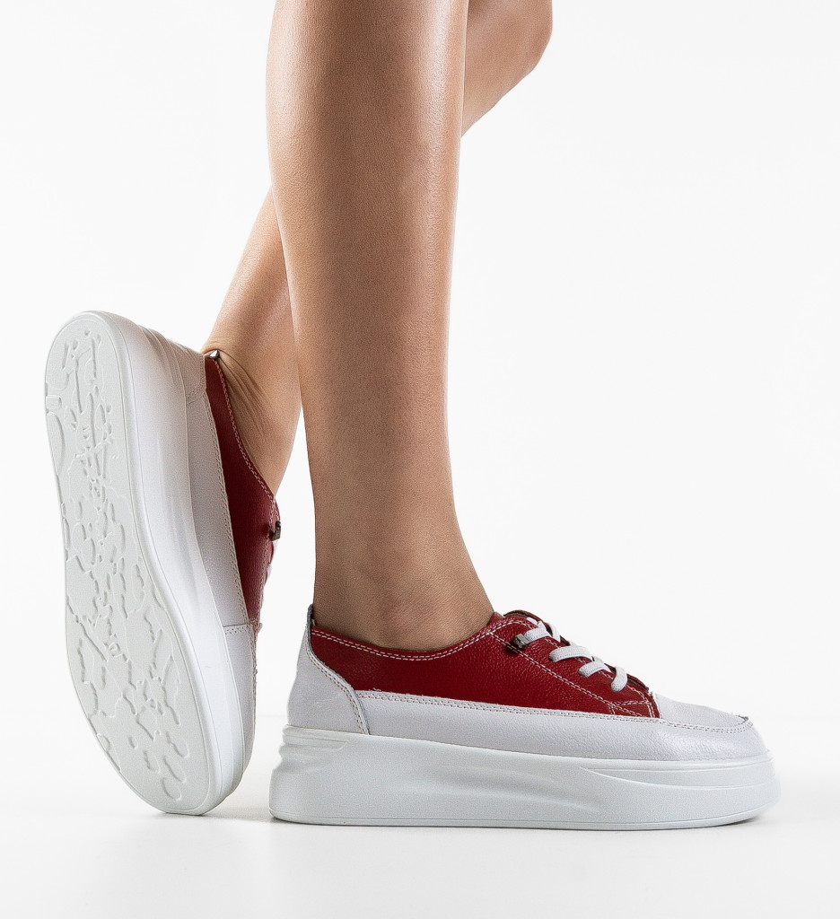 Versec Sneakers Dama Rosii - Confort Maxim - imagine 3