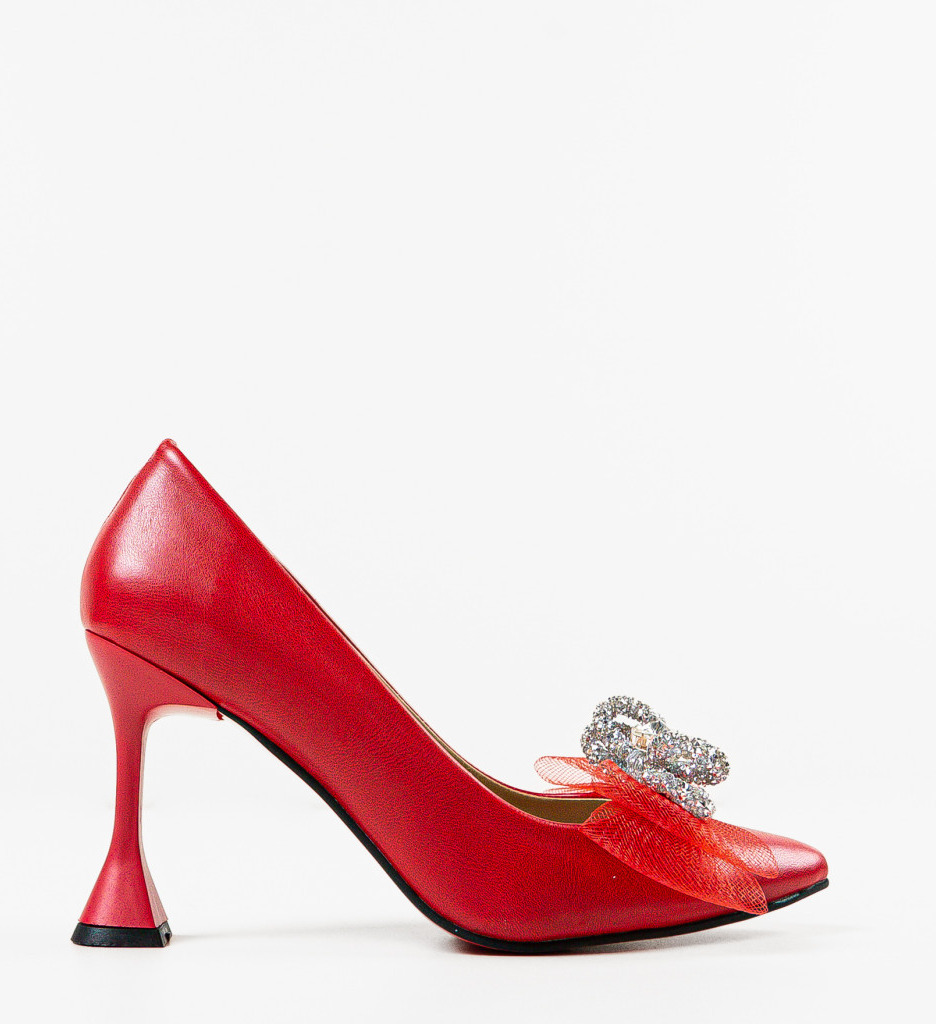Pantofi Rosii Dydyan | Toc Eleganti pentru Ocazii - imagine 4