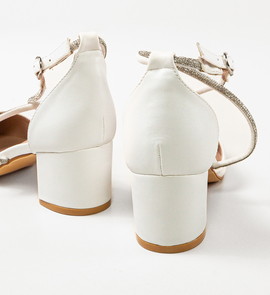 Pantofi Plikam Albi | Eleganță și Stil - imagine 8