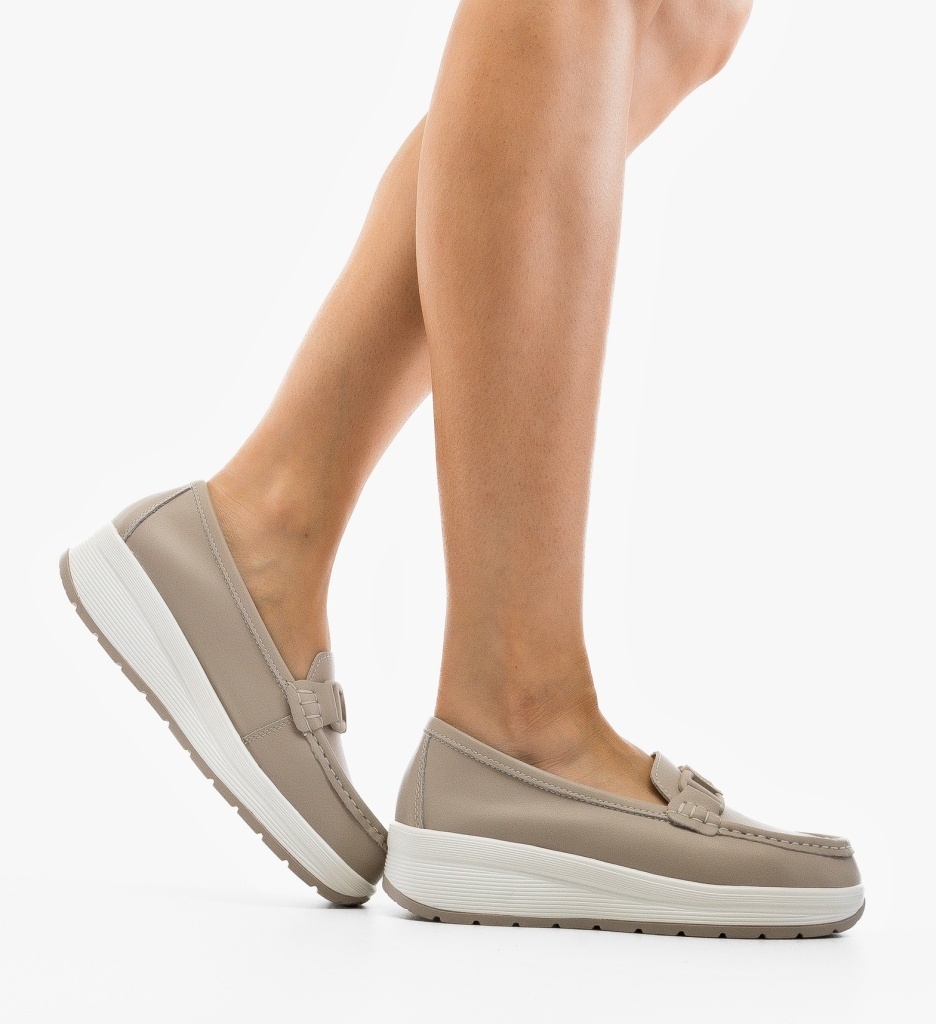 Pantofi Casual Gary Gri - Confort Stilat - imagine 4