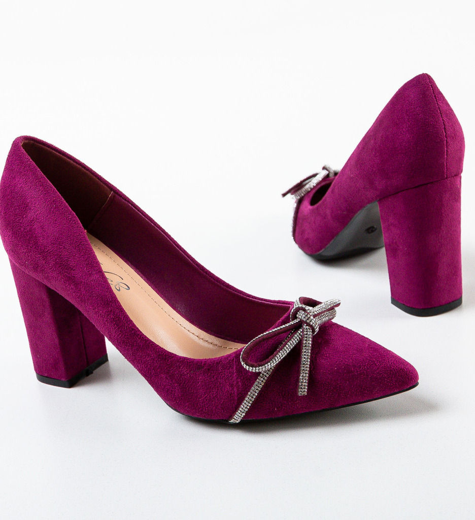 Pantofi cu Toc Nieve Mov - Eleganță Asigurată - imagine 6