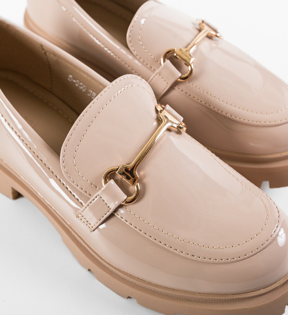 Pantofi Casual Gobba Bej - Confort & Stil - imagine 8