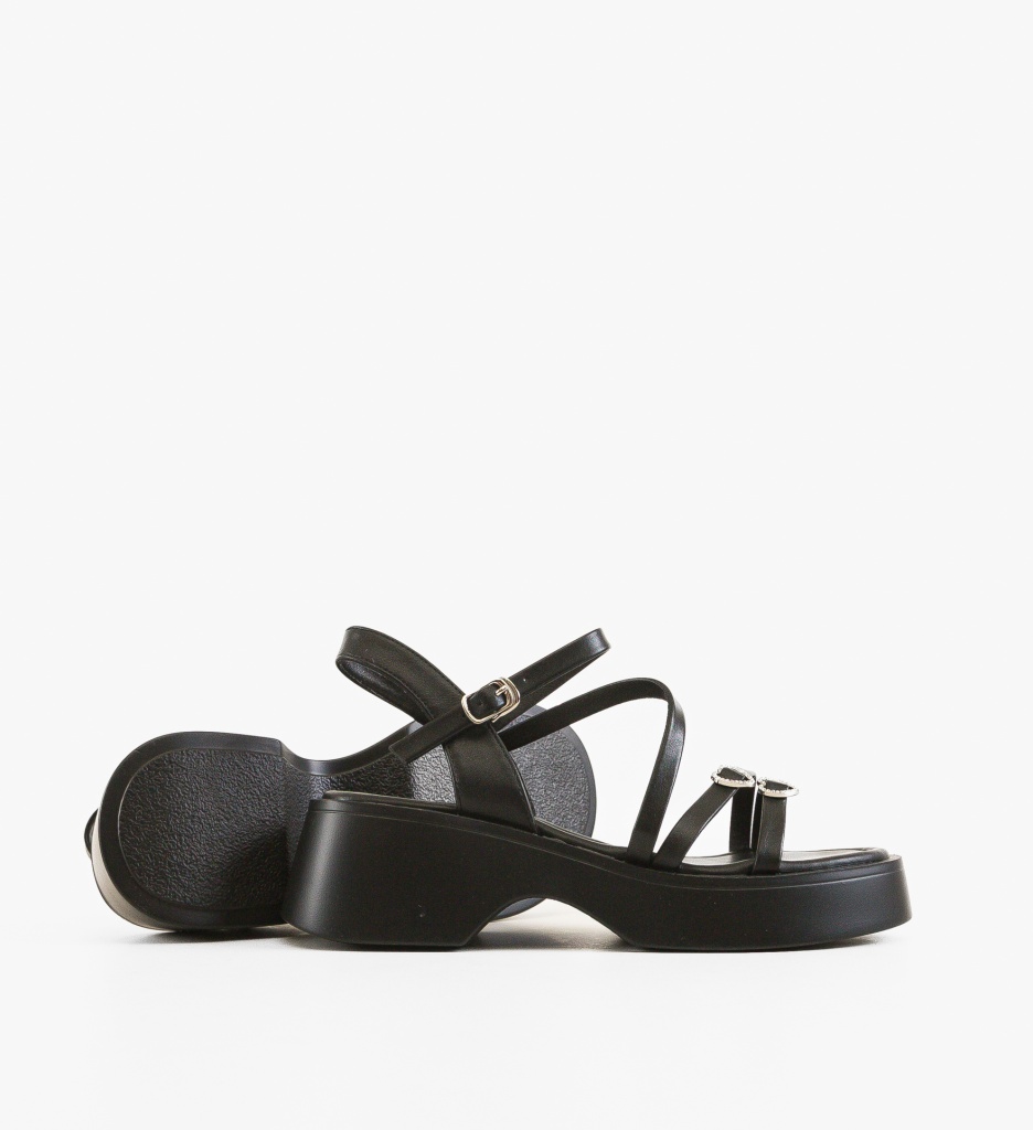 Sandale Dama Mininara Negre - Eleganță și Confort - imagine 4