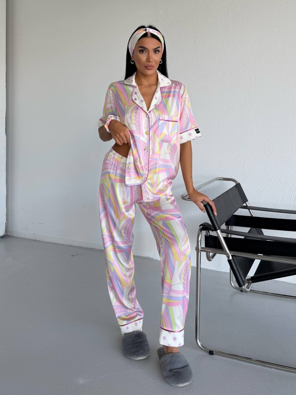 Set Pijama Delis 2 Piese Satin Mat
