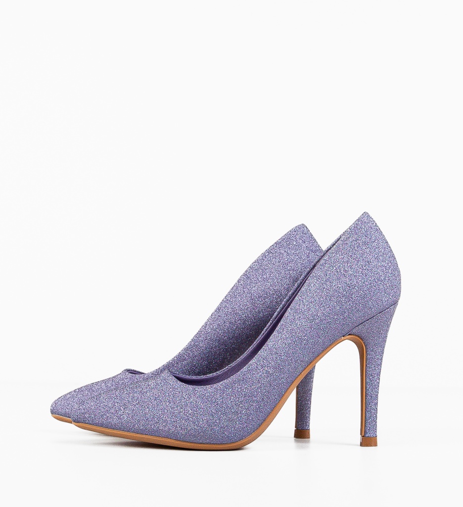 Pantofi Tenarus Mov cu Toc - Eleganță și Rafinament - imagine 7