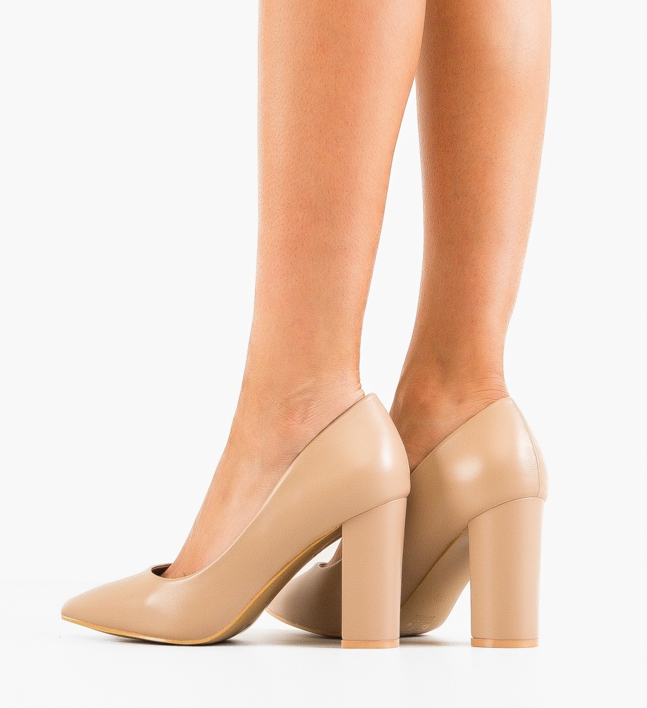 Pantofi Dama Nude Athena | Eleganță Pură - imagine 2