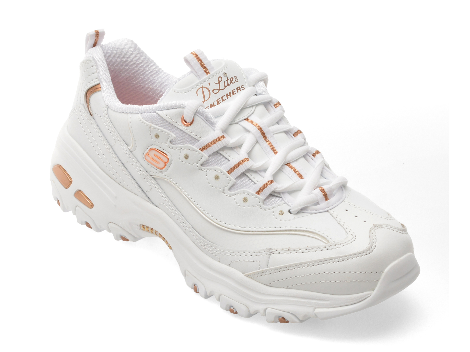 Pantofi SKECHERS D'LITES, piele naturala, confort maxim