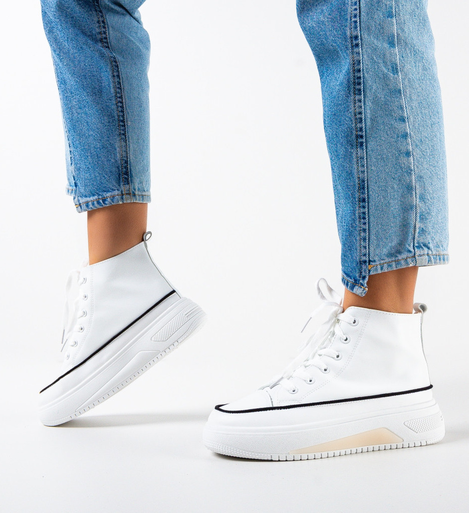 Sneakers Dama Delacruz Albi - Confort și Stil - imagine 2