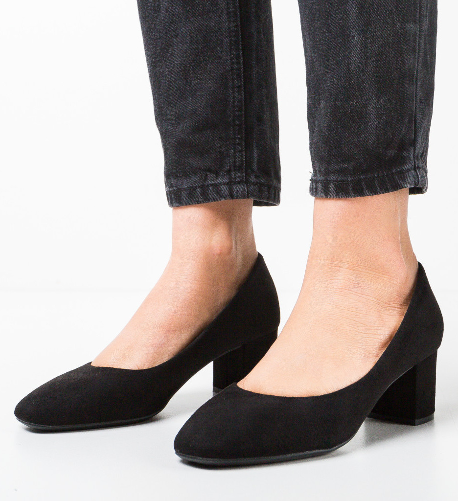 Pantofi Dalex Negri cu Toc Eleganți | Dalex - imagine 4