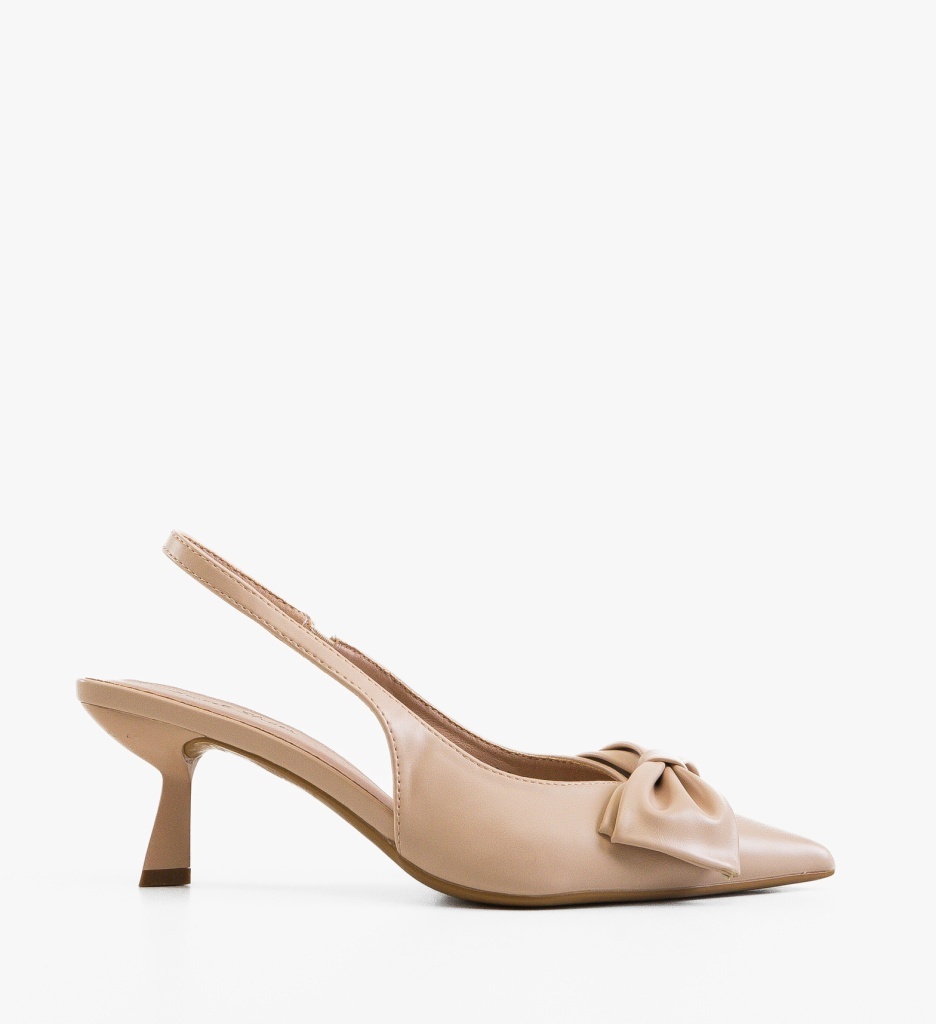 Pantofi Stiletto Dama Tomic Bej Eleganți - imagine 7