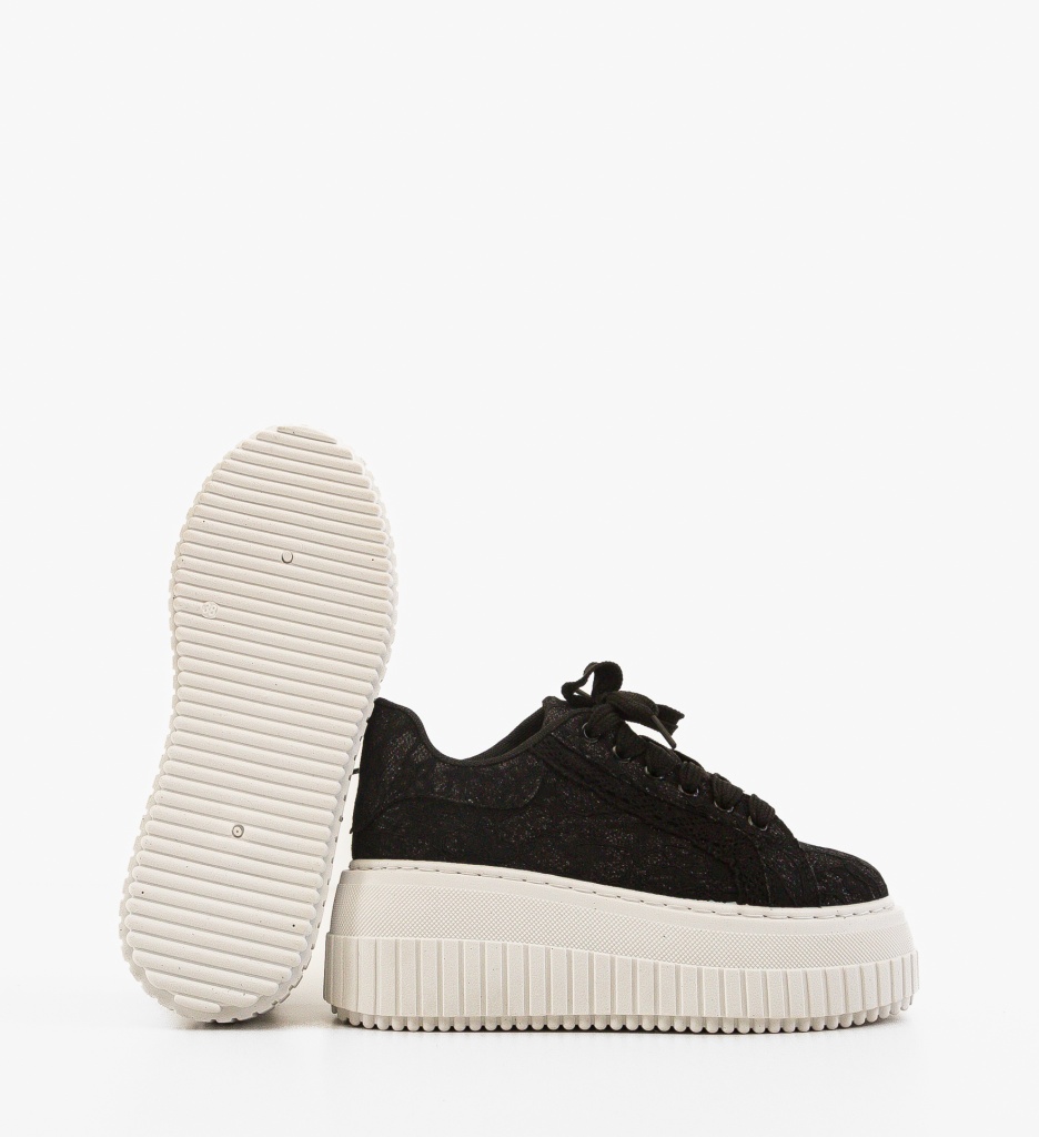 Sneakers Dama Brittn Negri - Confort & Stil - imagine 5