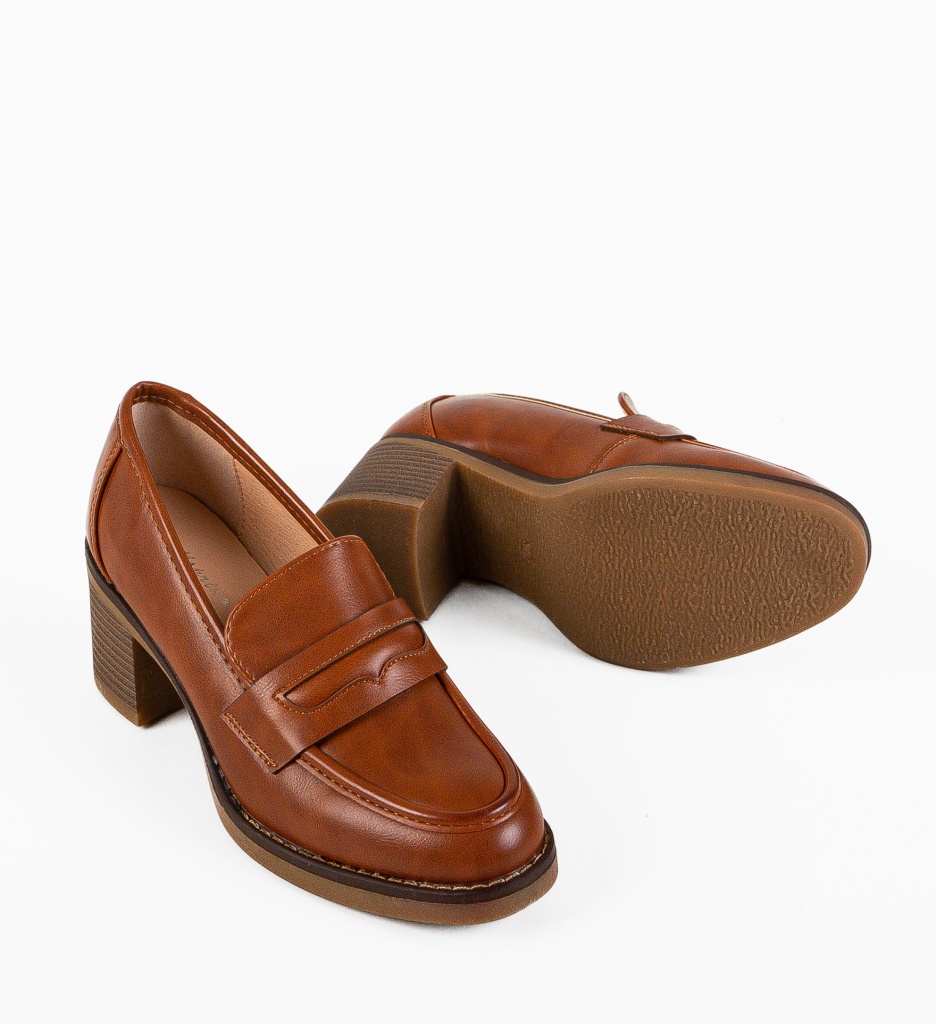Pantofi Dama Dechen Camel | Eleganță și Stil - imagine 7