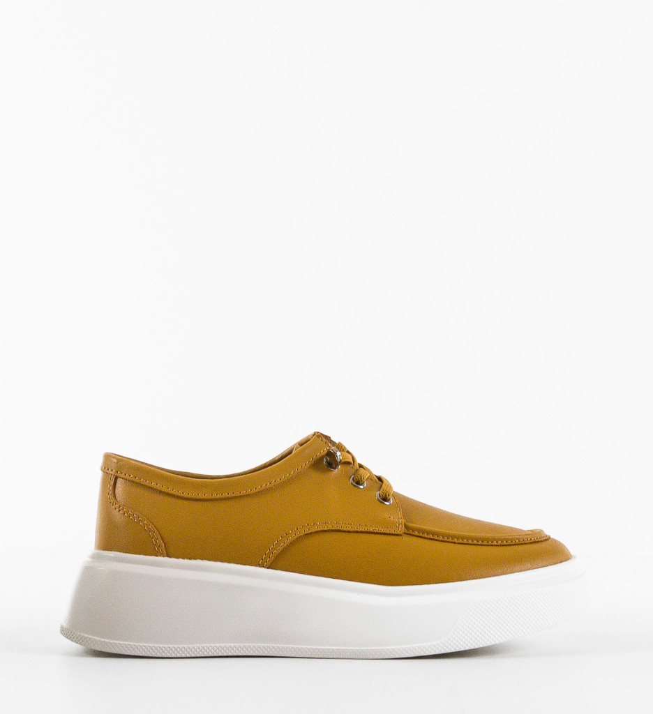 Pantofi Casual Naenia Galbeni - Confort și Stil - imagine 4