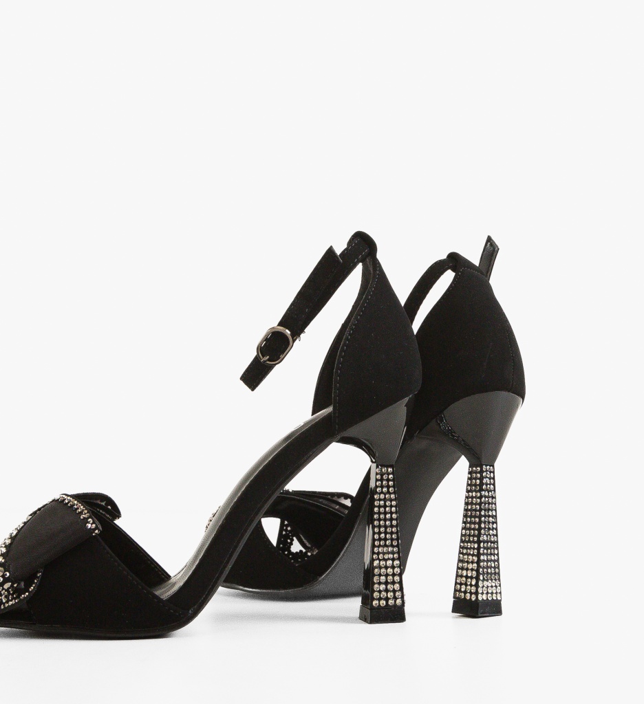 Sandale cu Toc Farme Negre | Eleganță Maximă - imagine 5