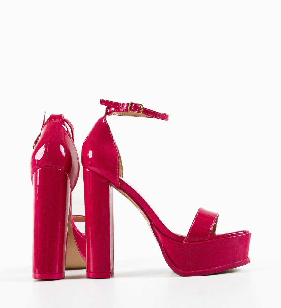 Sandale cu Toc Buhy Fuchsia | Eleganță și Stil - imagine 6