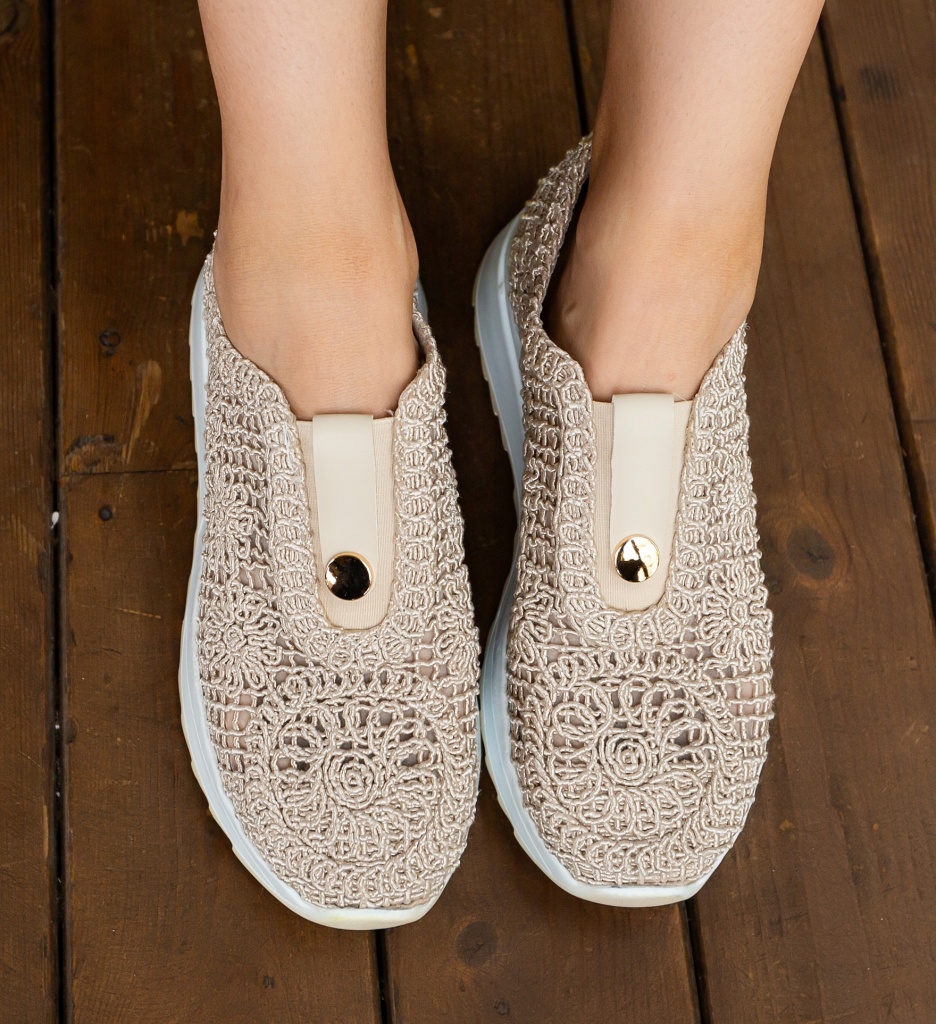 Sneakers Dama Selima Bej - Confort și Stil - imagine 5