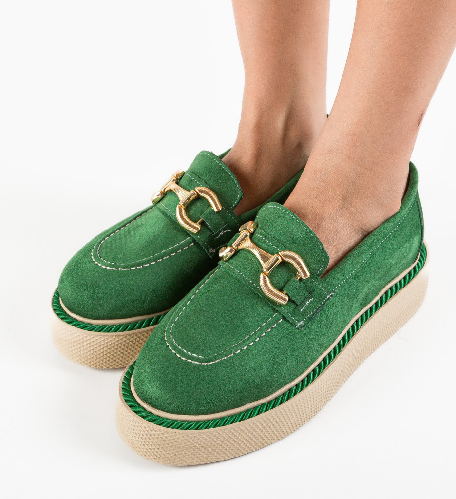 Pantofi Casual Selvie Verzi | Confort Zilnic - imagine 5