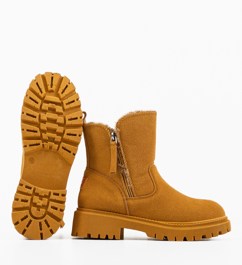 Ghete Dama Camel Elegante - Confort și Stil - imagine 6