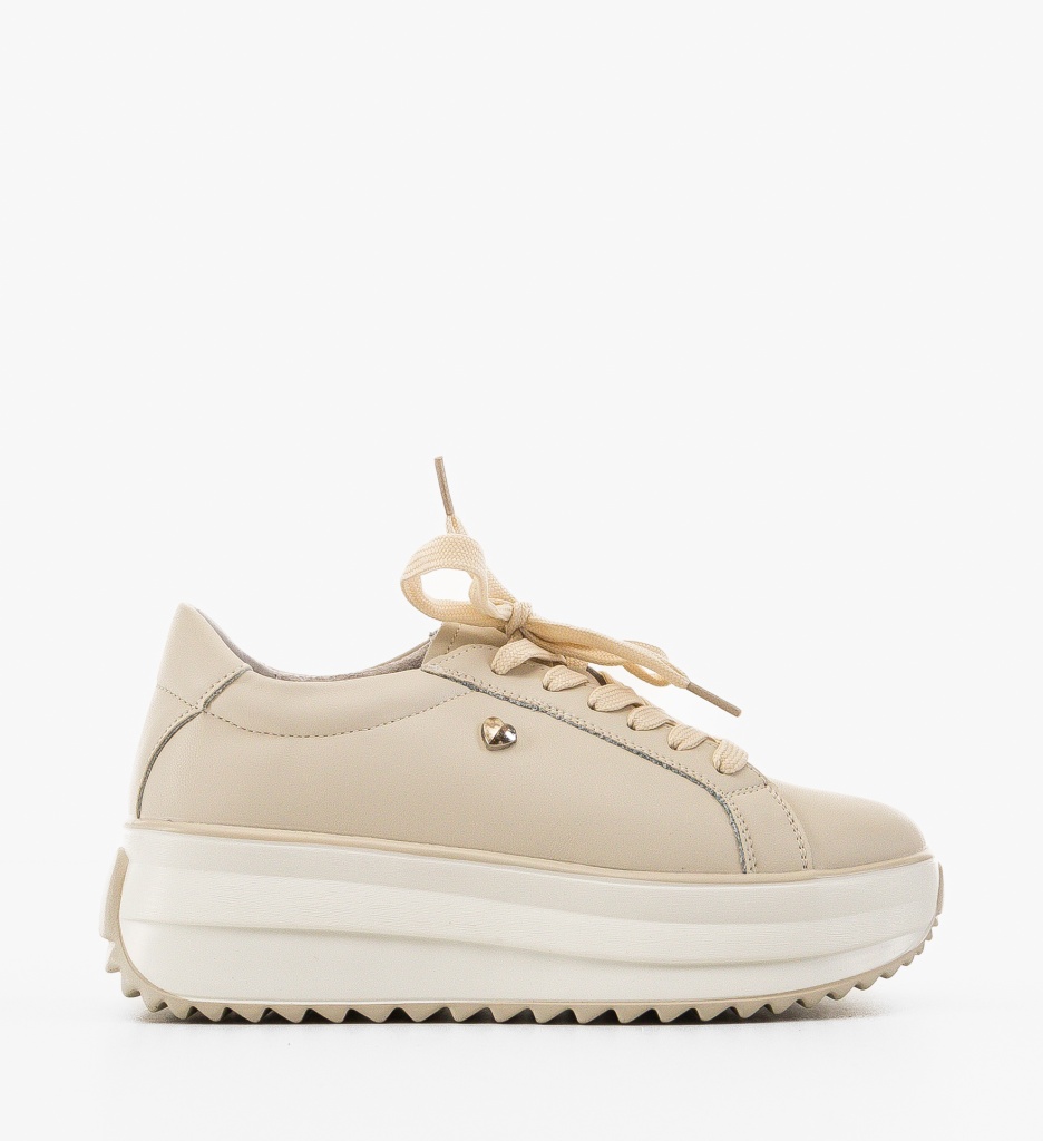 Sneakers Dama Arioami Bej - Confort Sport - imagine 2