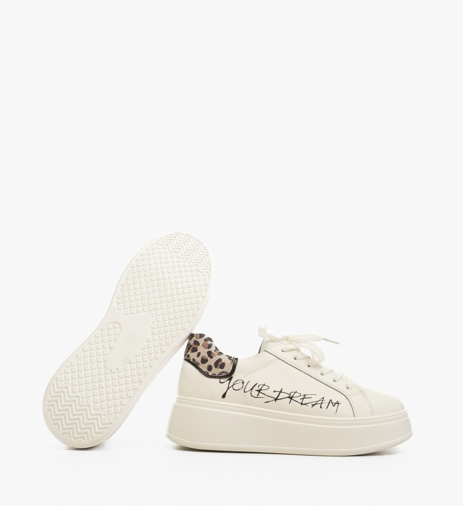 Sneakers Dama Dream Albi | Stil și Confort Superior - imagine 6