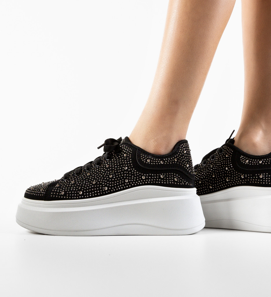 Sneakers Dama Picasso Negri - Stil și Confort - imagine 2