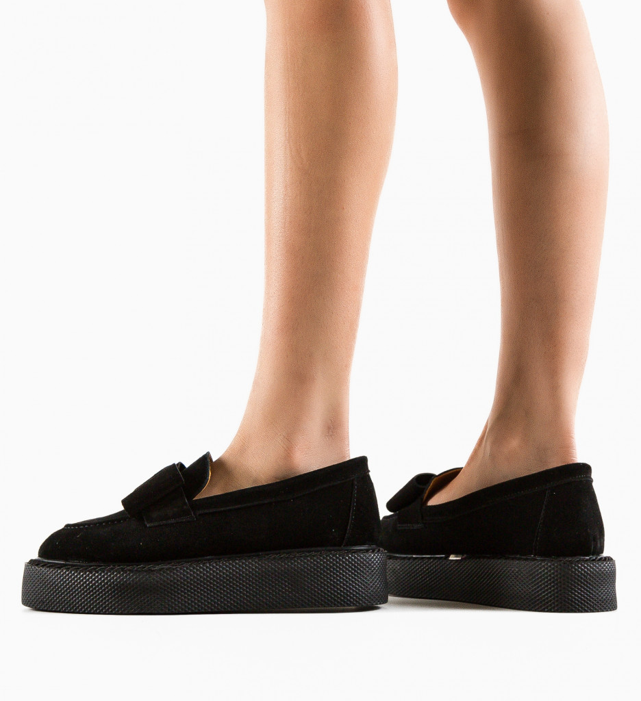 Pantofi Casual Kivu Negri | Confort Zilnic - imagine 4
