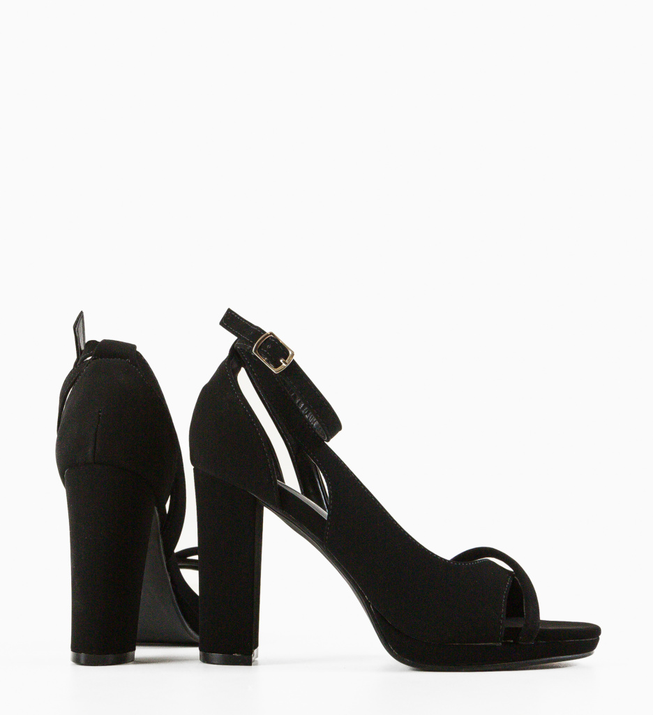 Sandale cu Toc Hagma Negre | Eleganță - imagine 7