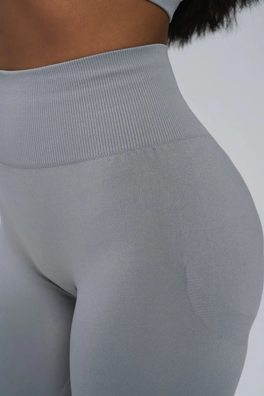 Colanți Seamless Push-Up Scrunch Marquise, gri - imagine 8