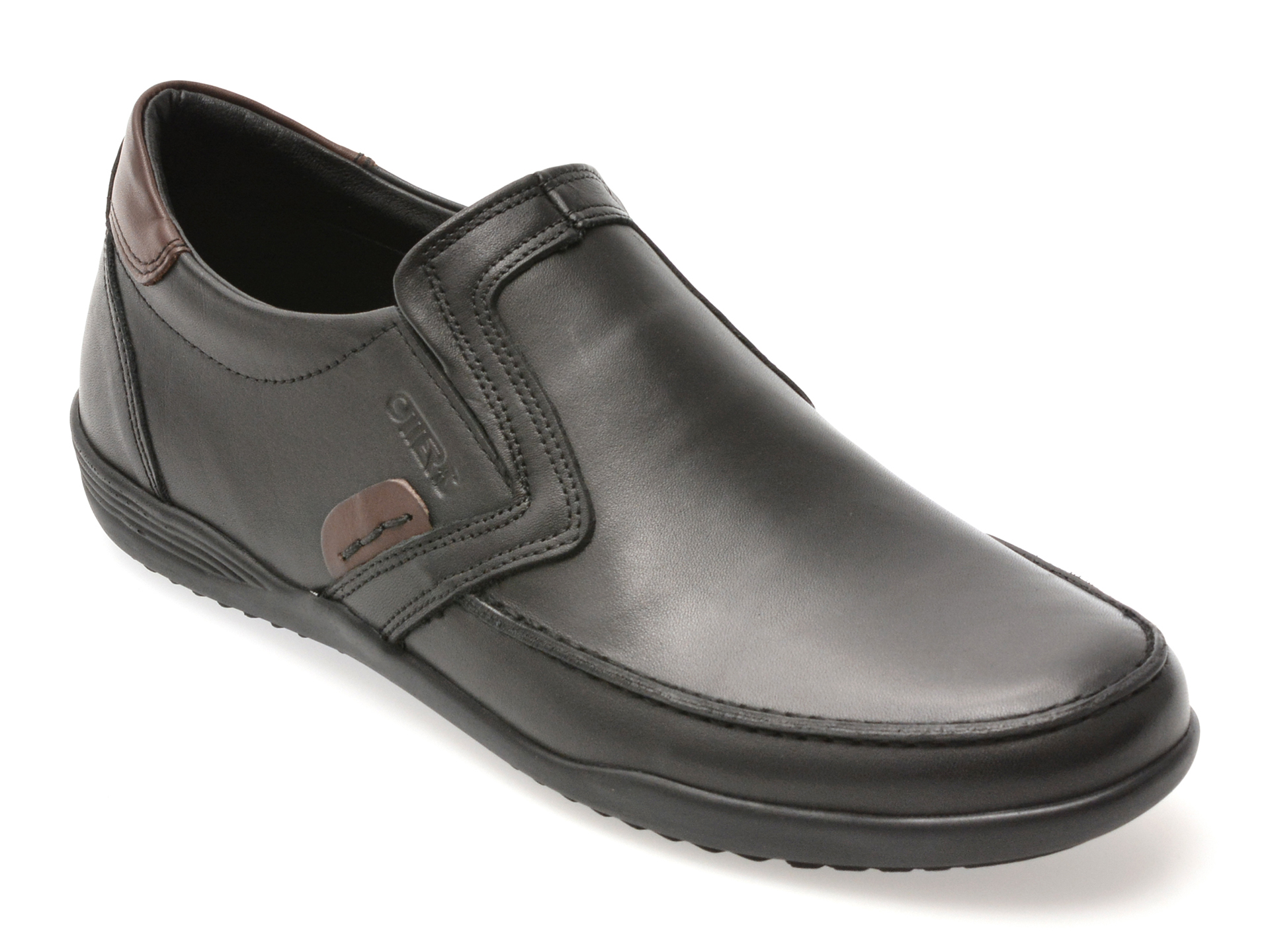 Pantofi OTTER Negri din Piele | Confort Maxim - imagine 2