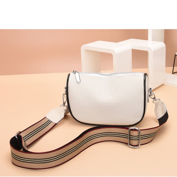Geanta Delis Adonia Piele Naturala Alb - Eleganta Practica - imagine 5