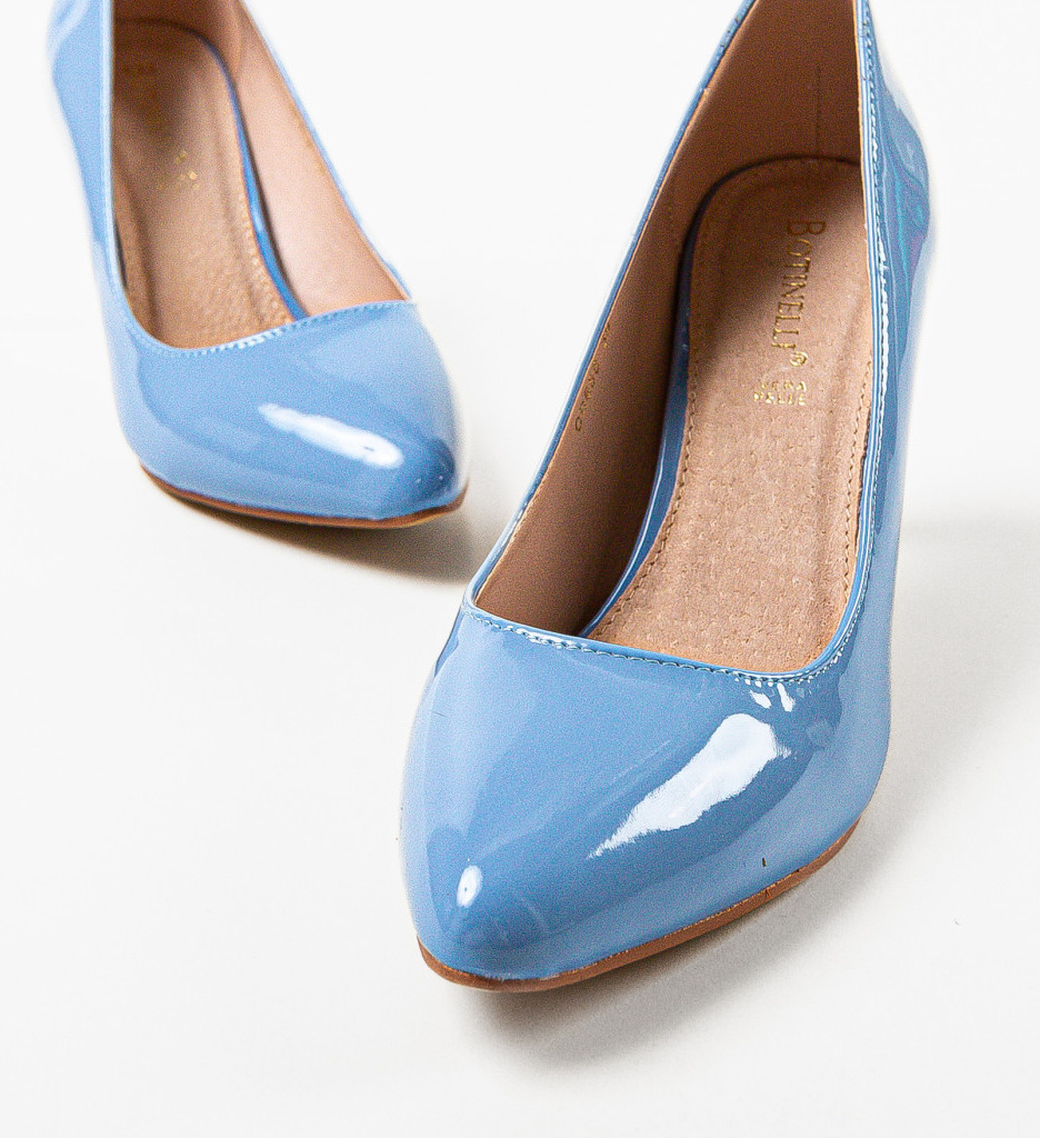 Pantofi cu Toc Hugo Albastri | Eleganță Asigurată - imagine 5