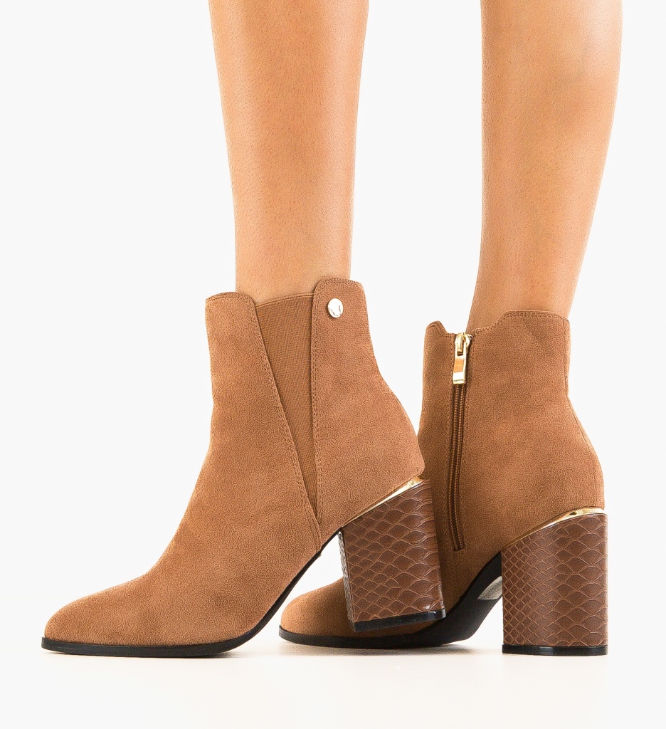 Botine Ynny Camel - Eleganță și Confort - imagine 2